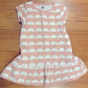 Tea Collection Soft Pink Half Circle Geometric Drop Waist Dress size 3